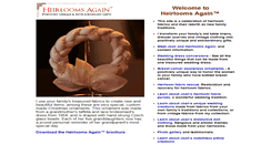Desktop Screenshot of heirloomsagain.com